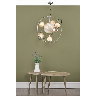 Coreson 7 - Light Polished Chrome Novelty Pendant