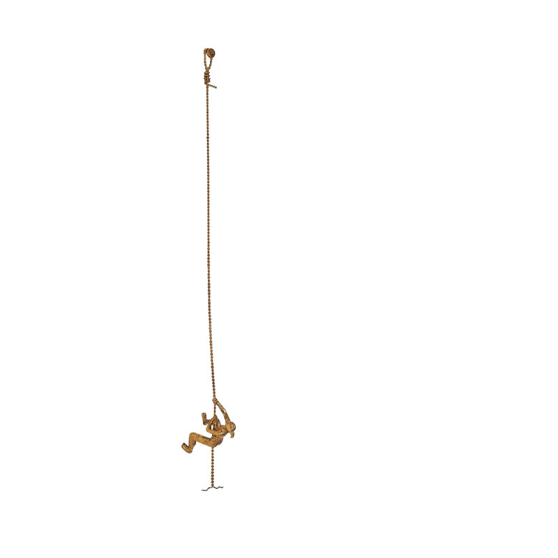 Climbing Woman-Wall Mounted, Thai Gold Leaf