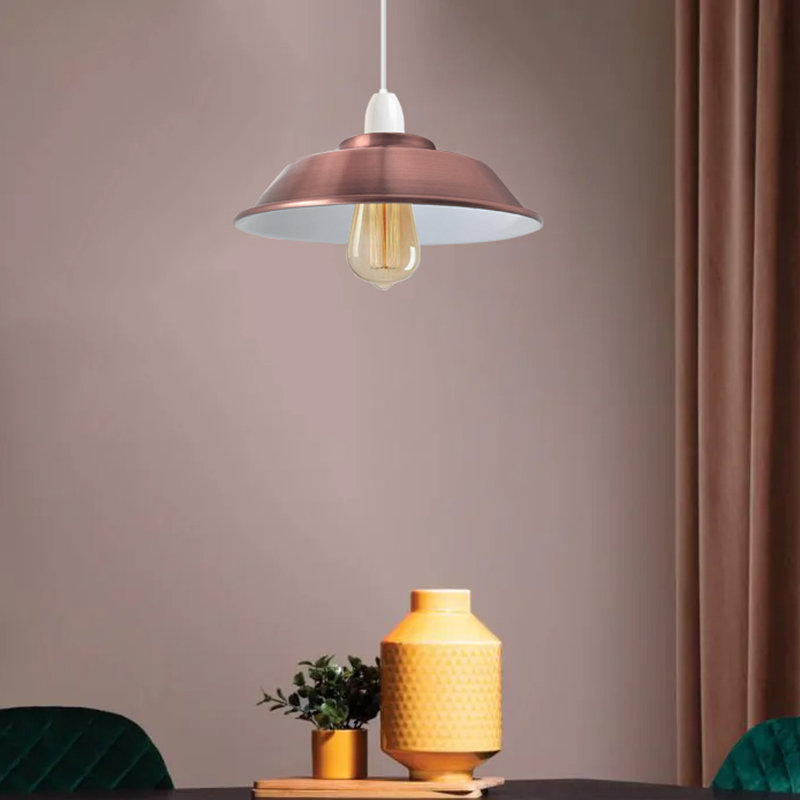 5cm H Metal Bowl Lamp Shade ( Uno ), Copper