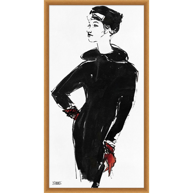 «Red Gloves», reproduction encadrée sur verre