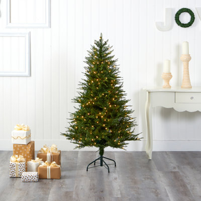 Wisconsin Fir Artificial Christmas Tree with LED Lights
