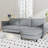 107.8''  Large Size 3 Seater Sofa Couch-340786878