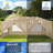 10'W FT. x20'D FT. Pop Up Canopy Tent Waterproof Outdoor Party Tent with 6 Side Walls-104312789