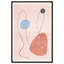 Conneting Color Points Canvas Abstract Print by Oliver Gal, Black Frame, 10 x 15-1636577779-1636577783