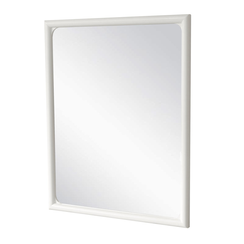 Rectangular Wall Mirror - White Finish