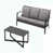Coussin gris / cadre noir