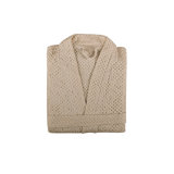 Be Vegan 100% Cotton Waffle Gender Neutral Mid-Calf Bathrobe with Pockets and Hood for Kids