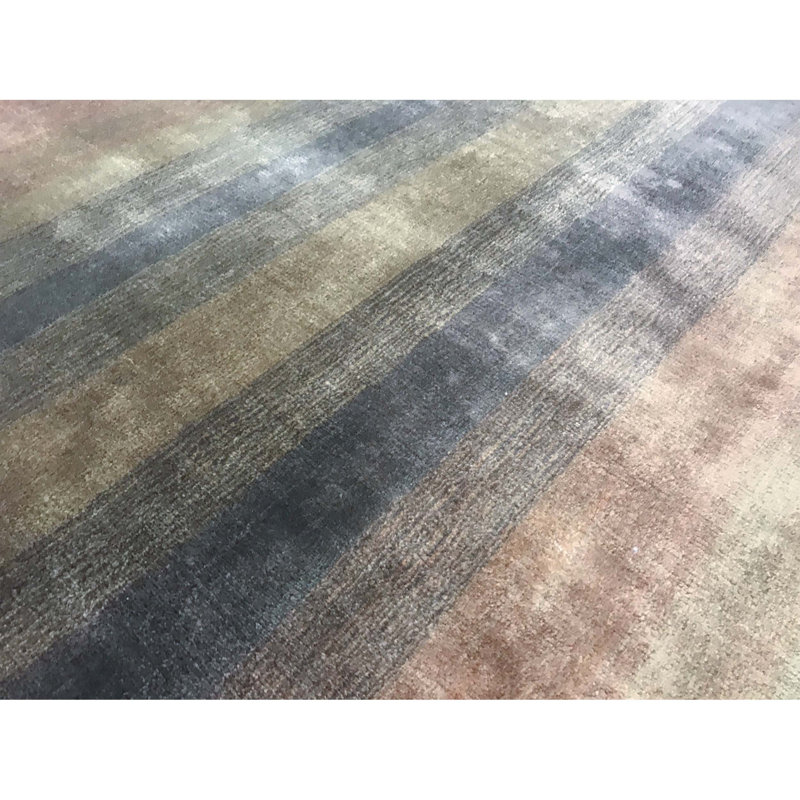 Hand-Knotted High-Quality Multi-Colored Area Rug