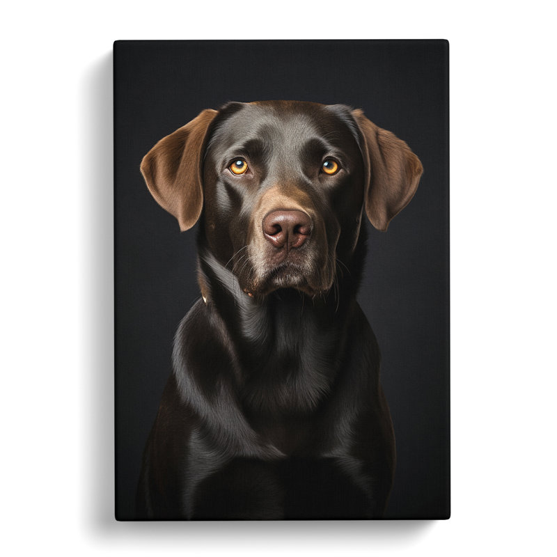 Labrador Retriever Gestural No.2 - Wrapped Canvas, 76cm H x 50cm W x 3cm D