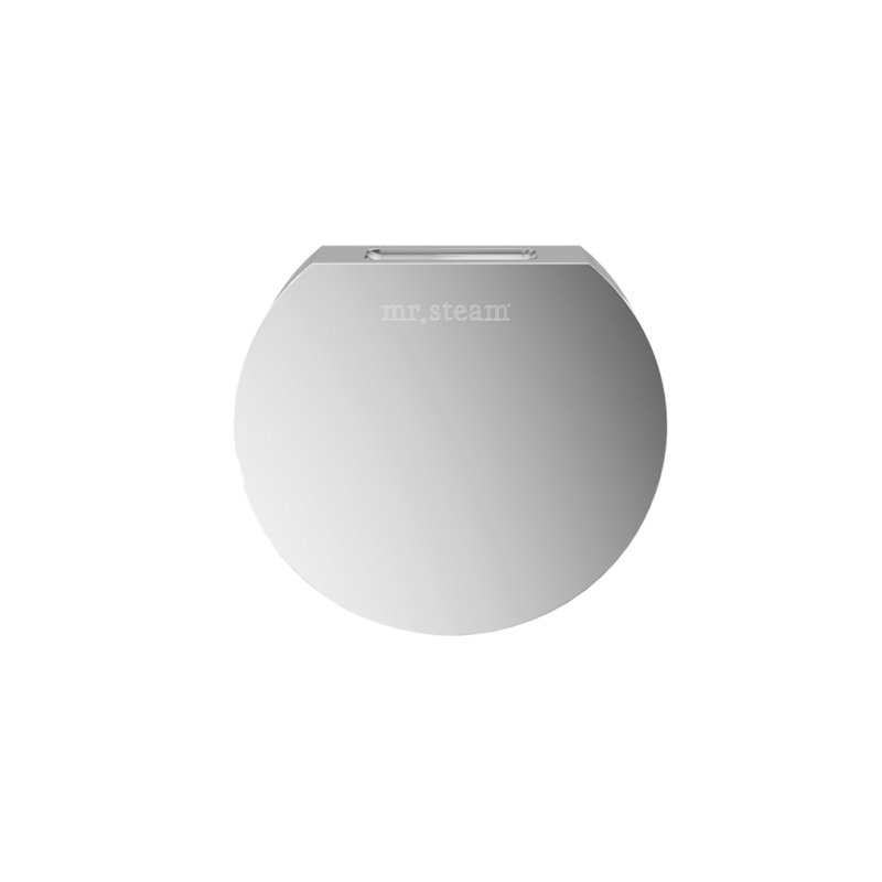 Tête à vapeur Designer avec réservoir AromaTherapie de 3 po rond , Chrome poli