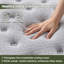 Matelas hybride en mousse à mémoire de fermeté moyenne (8 po/10 po/12 po/14 po), certifié CertiPUR-US-964965037-964965032