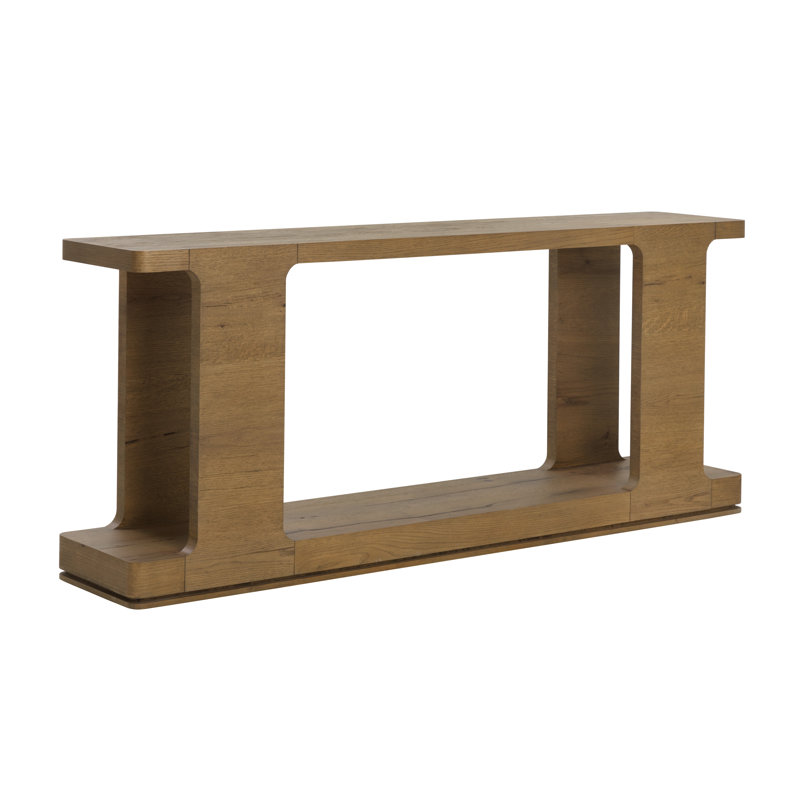 71'' W Console Table, Light Brown