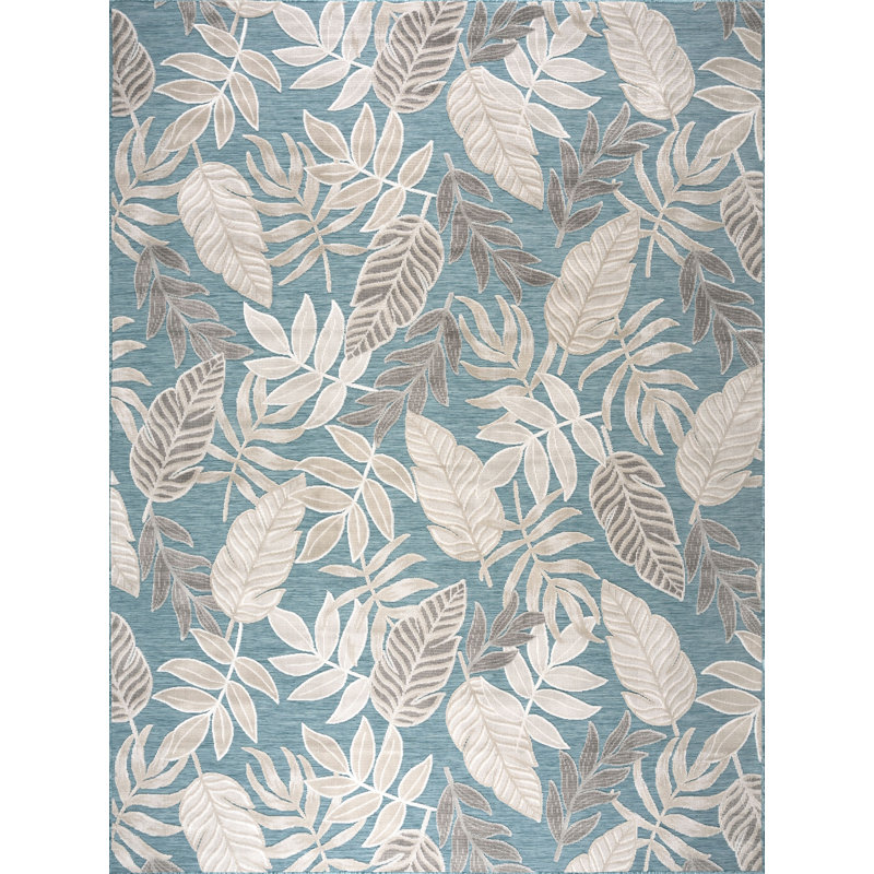 Daisy Transitional Floral Area Rug, Dark Blue, Rectangle 8'5'' x 12'2''