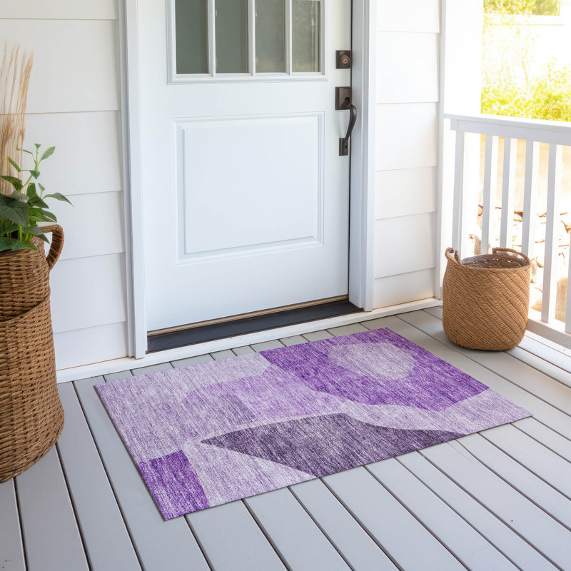 Tapis intérieur / extérieur Chengyu, Rectangle 1 pi 8 po x 2 pi 6 po