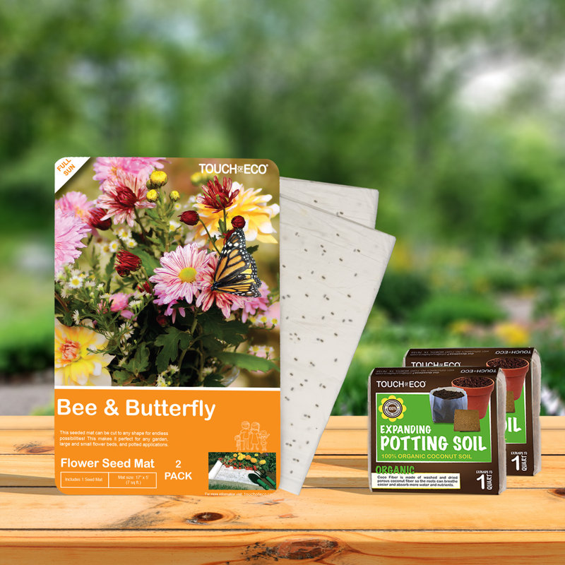 Touch of ECO Growing Kit with Flowers Seeds