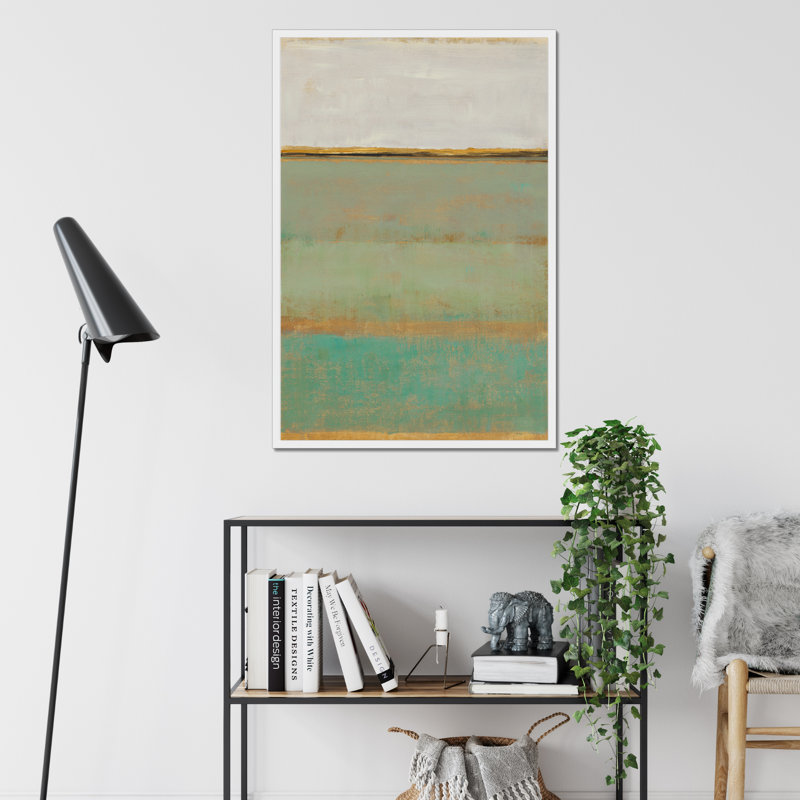 Verdant Field II by Timothy O' Toole - Painting, 95cm H x 65cm W, White Framed Paper Print