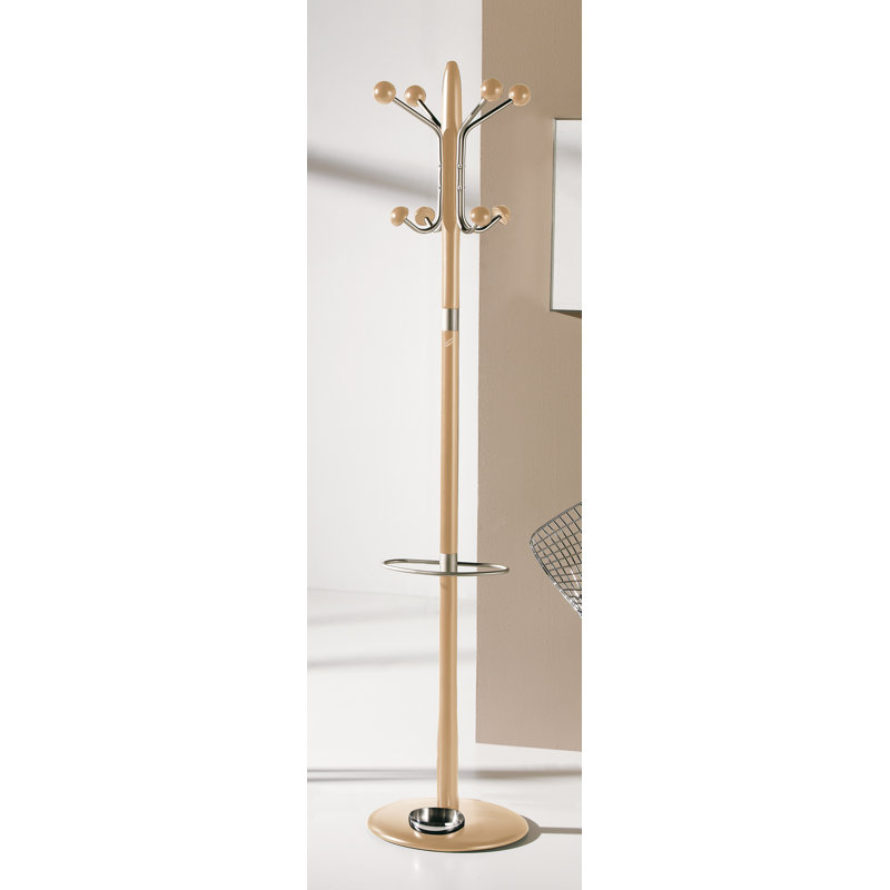 Lettie Freestanding 8 - Hook Coat Rack, Natural