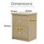 Freya 40.8cm W Bedside Table-130604754