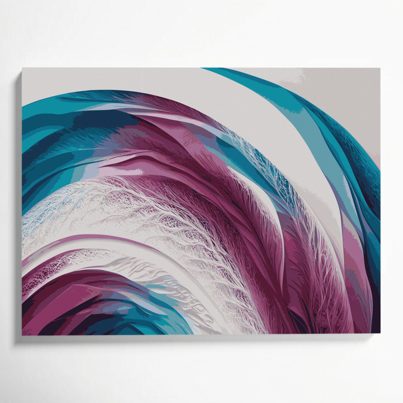 «Gradient Abstract 17», art mural sur toile beige, H 11 po x l 14 po