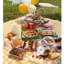 Oversized Yellow Checkered Outdoor Picnic Mat | 79" Foldable Machine Washable Camping Mat