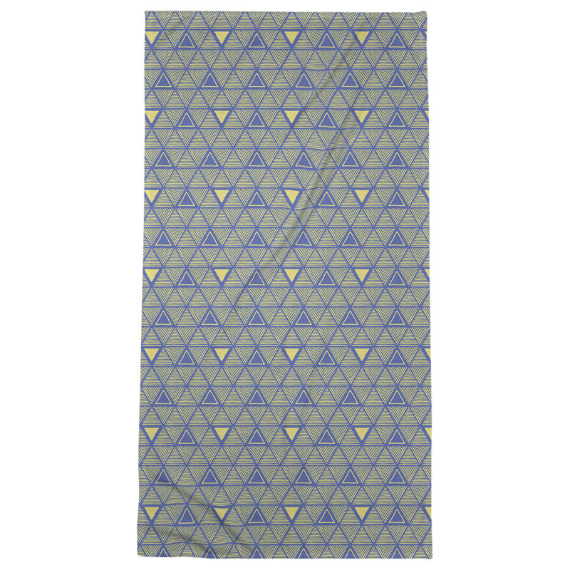 Serviette de bain Classic, Jaune / bleu