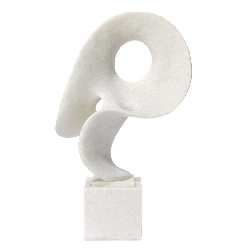 Obscure Object on Stand in Off White Resin
