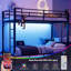 Lits simples superposés en métal avec lumières DEL et station de charge Isabelle & Max ™-1236740875-1260277199