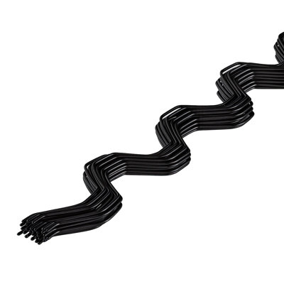 Serre à ressorts et canal de serrure, 6,56 pi de fil ondulé recouvert de PVC et ensemble de canaux en alliage d'aluminium avec vis incluses, 0,05 po d'épaisseur, film poly et accessoires de toile d'ombrage