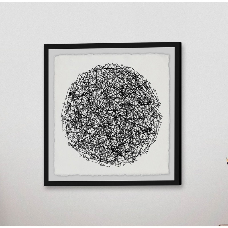 «Sphere of Strings», reproduction d'art encadrée, H 32 po x l 32 po x P 1,5 po