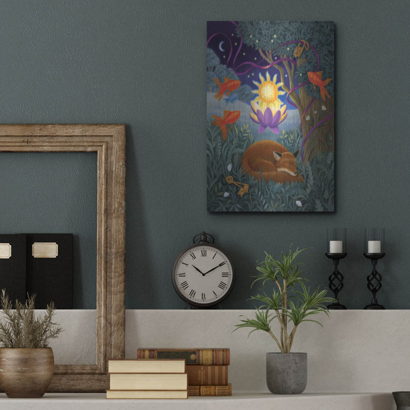 Art mural en métal «Eve Of Transcendence» par Gina Matarazzo, H 16 po x l 12 po