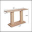 Console 59 "en bois minimaliste moderne avec colonne à piédestal - Élégante décoration décorative pour l'entrée, le salon et le couloir