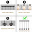 Luminaire bocal en verre 5 lumières Mason