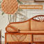 Chaise longue décontractée en rotin