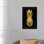 «Pineapple II», reproduction d'impression sur toile en noir