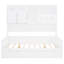 Lit de jour double en bois avec lit gigogne simple, tablette - armoire moderne et taille Design, blanc-1818752180-1818752187-1818752182