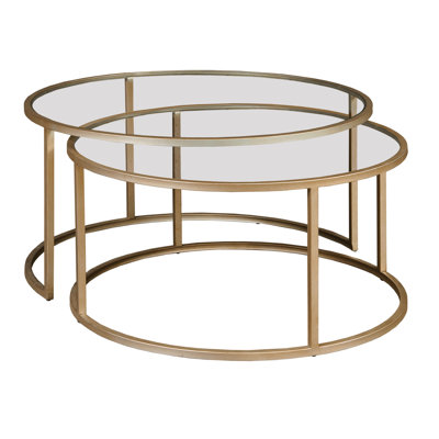 ABSTRACT NESTING COFFEE TABLE SET