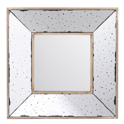 12" X Silver Hallway Wall Decorative Accent Mirror - Goes Well With Living Room, Entryway, Office, Bedroom Enhances Ambiance, Elegant Design Square Entryway Suitable For Bedroom, Crystal-Clear