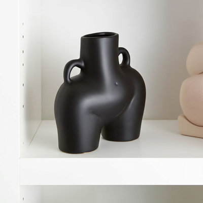 Brezhoneg Stoneware Ceramic Vase with Artistic Sculptural Design and Modern Abstract Aesthetic