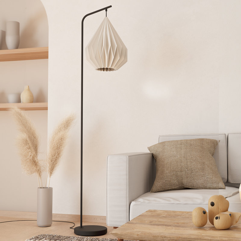 158.5cm Black Arched Floor Lamp