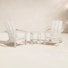 Ensemble moderne 3 pièces Adirondack avec table d'appoint 18 "Long Island