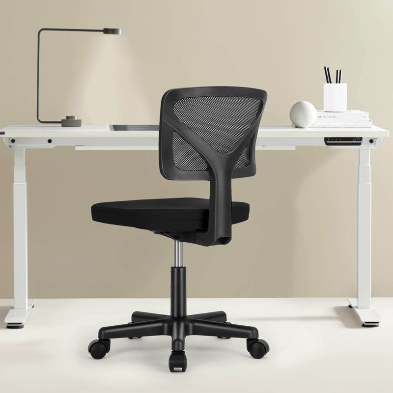 Chaise de bureau sans accoudoirs, Black