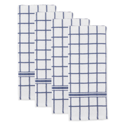 Terry Checkered Tea Towel Kitchen Towel