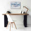 «World Map White and Blue v2» par Sue Schlabach, estampe numérique sur toile-1305600168