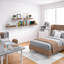 Tablettes flottantes murales pour décoration murale Sorbus - moyennes 16,25 po, paquet de 4, acajou-826245566-826245565