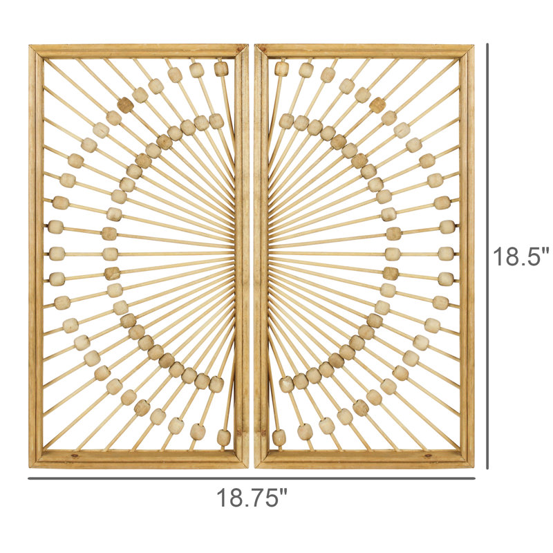 Suspension murale en bois