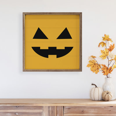 Jack O Lantern Face Orange