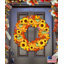 Décoration murale suspendue en bois de figurine fleur