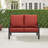 Trindle 52.12'' Wide Straight Aluminum Loveseat with Cushions-1593912227