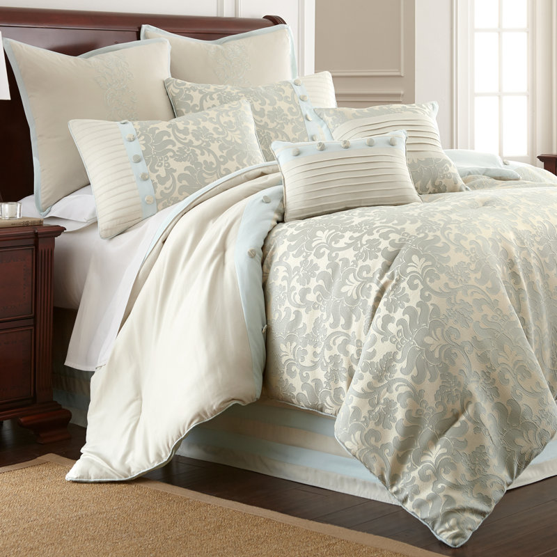 Traditional Polyester Floral Comforter, Queen