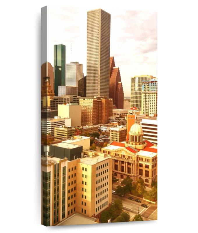 Houston Skyscrapers, 24" H x 12" W